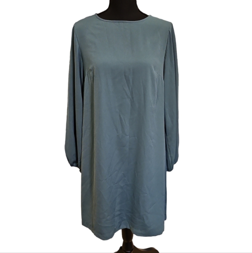 A New Day Green 100% Polyester Dress Size S
